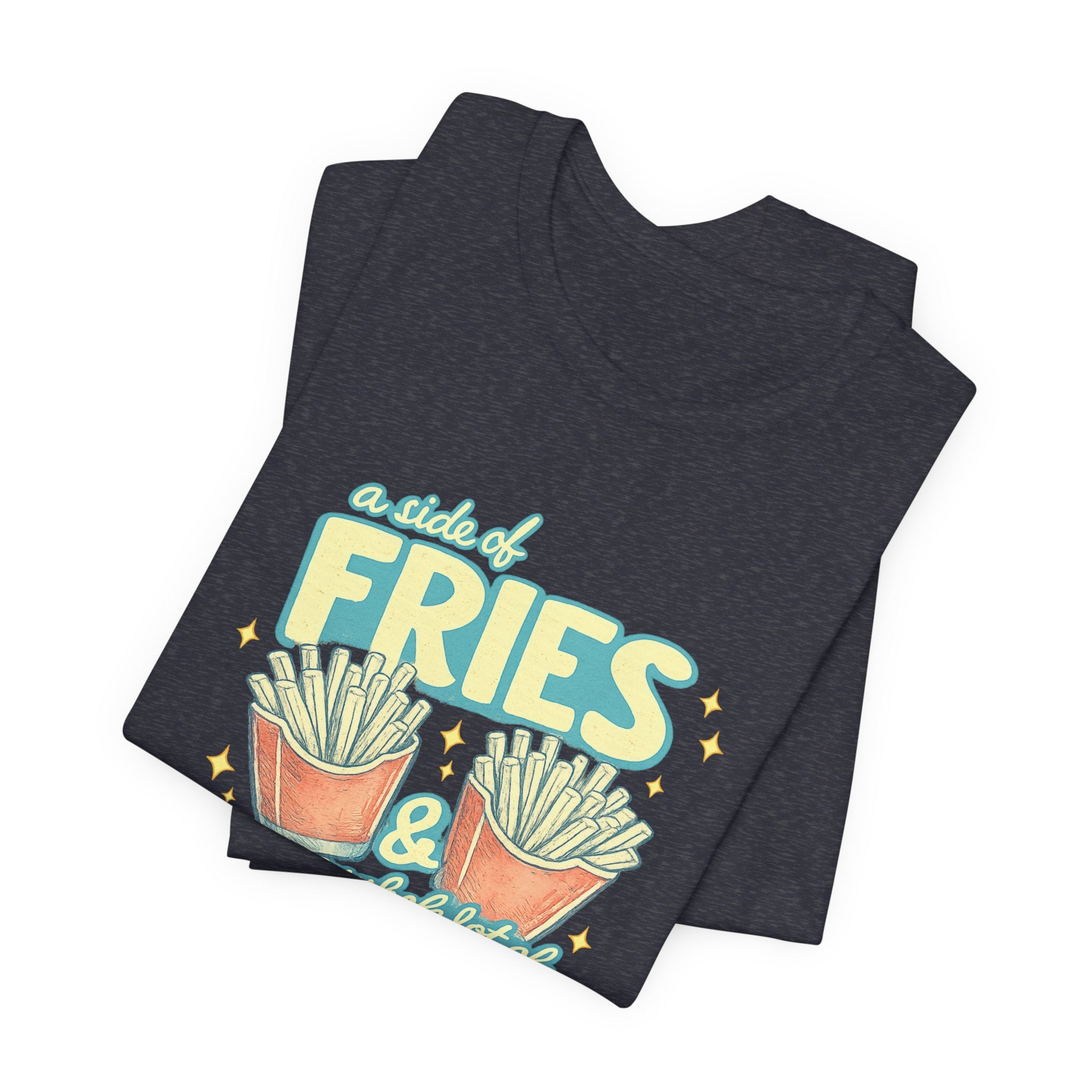 Fries & Hope T-Shirt – Cute Retro Cartoon French Fry Graphic Tee
