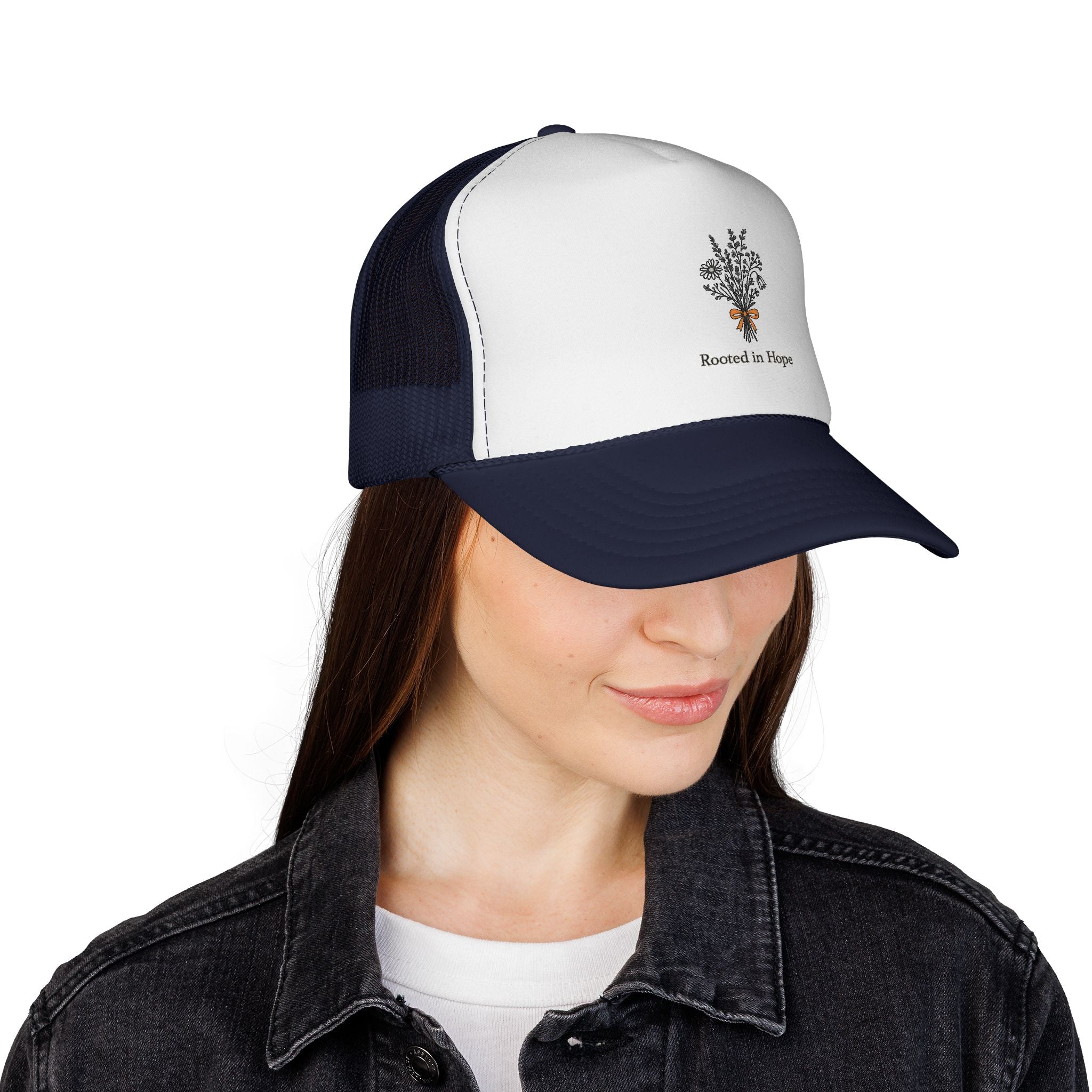 Rooted in Hope Trucker Cap — Infertility awareness gift