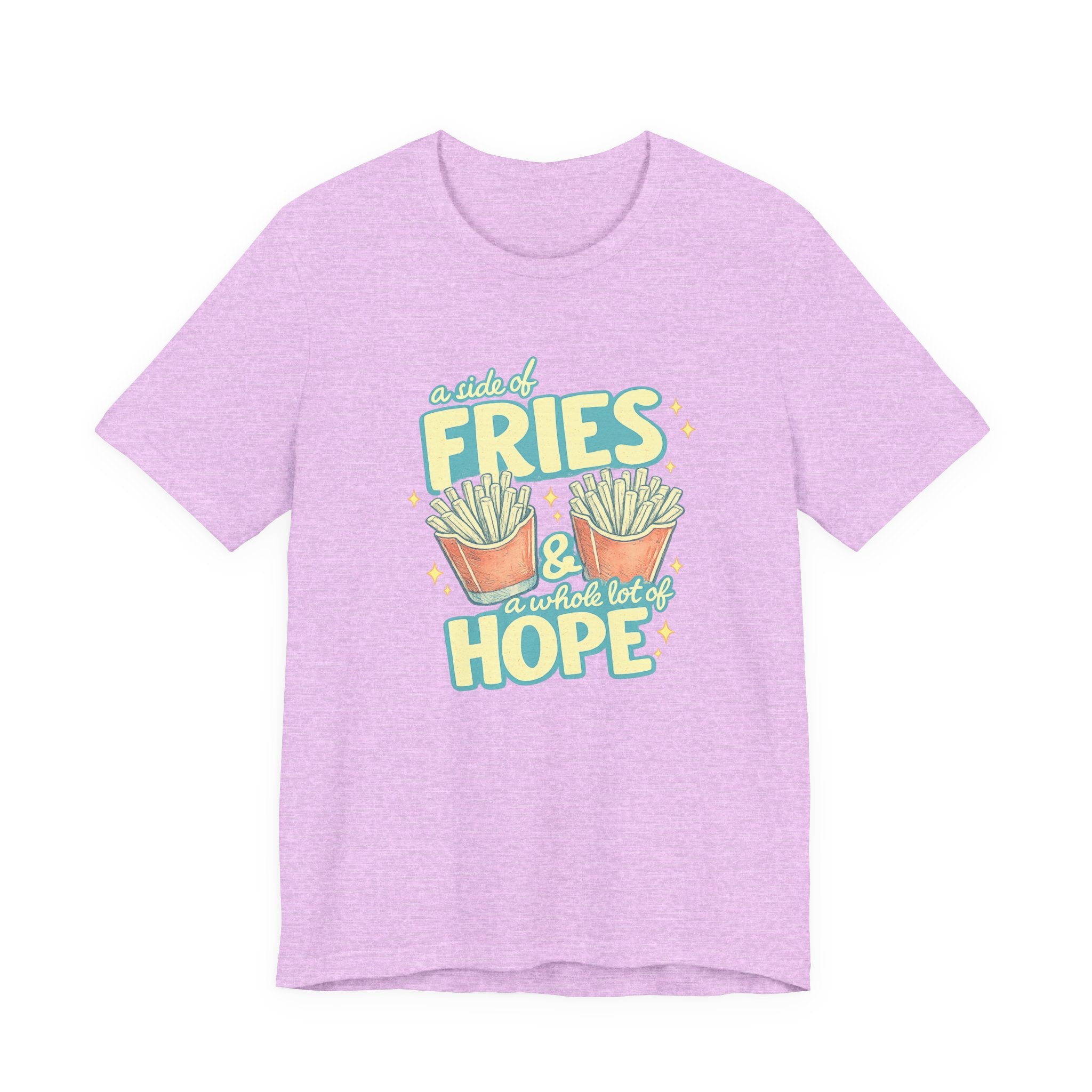 Fries & Hope T-Shirt – Cute Retro Cartoon French Fry Graphic Tee