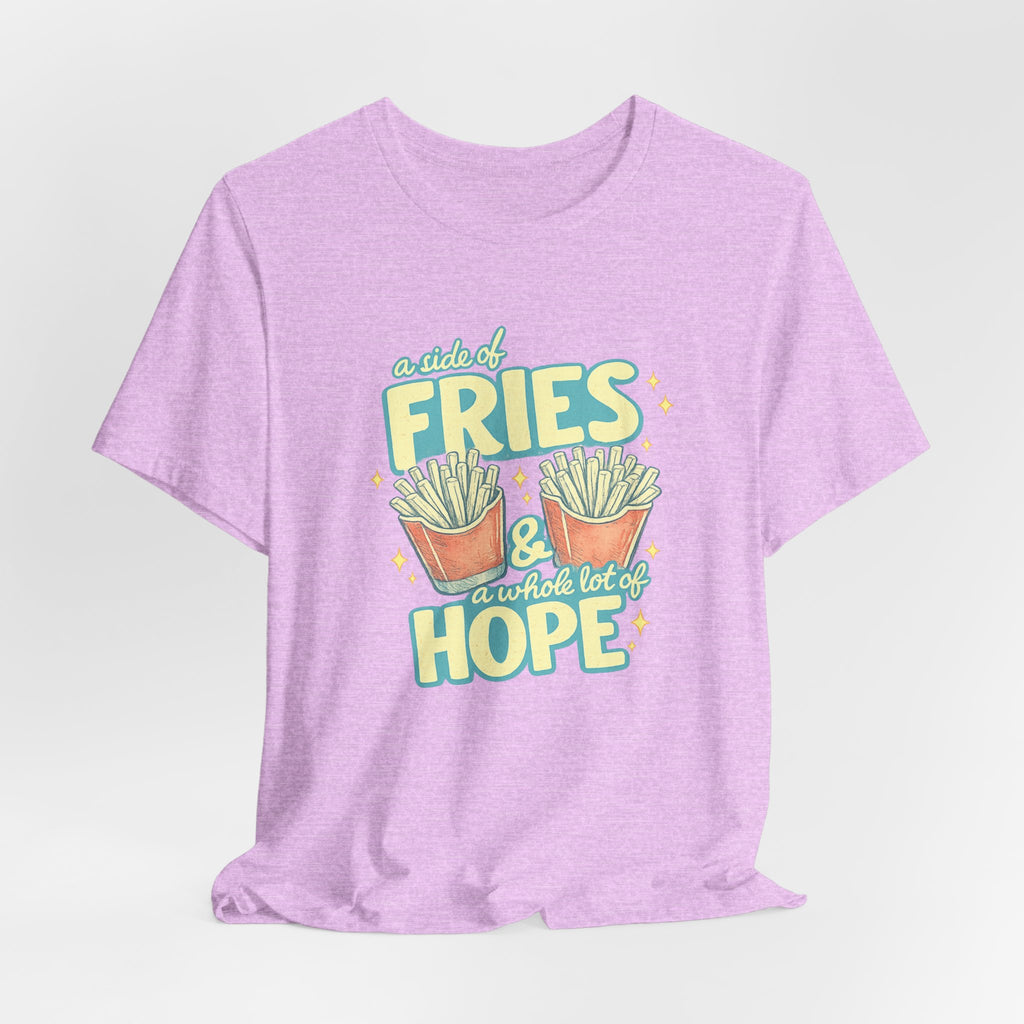 Fries & Hope T-Shirt – Cute Retro Cartoon French Fry Graphic Tee