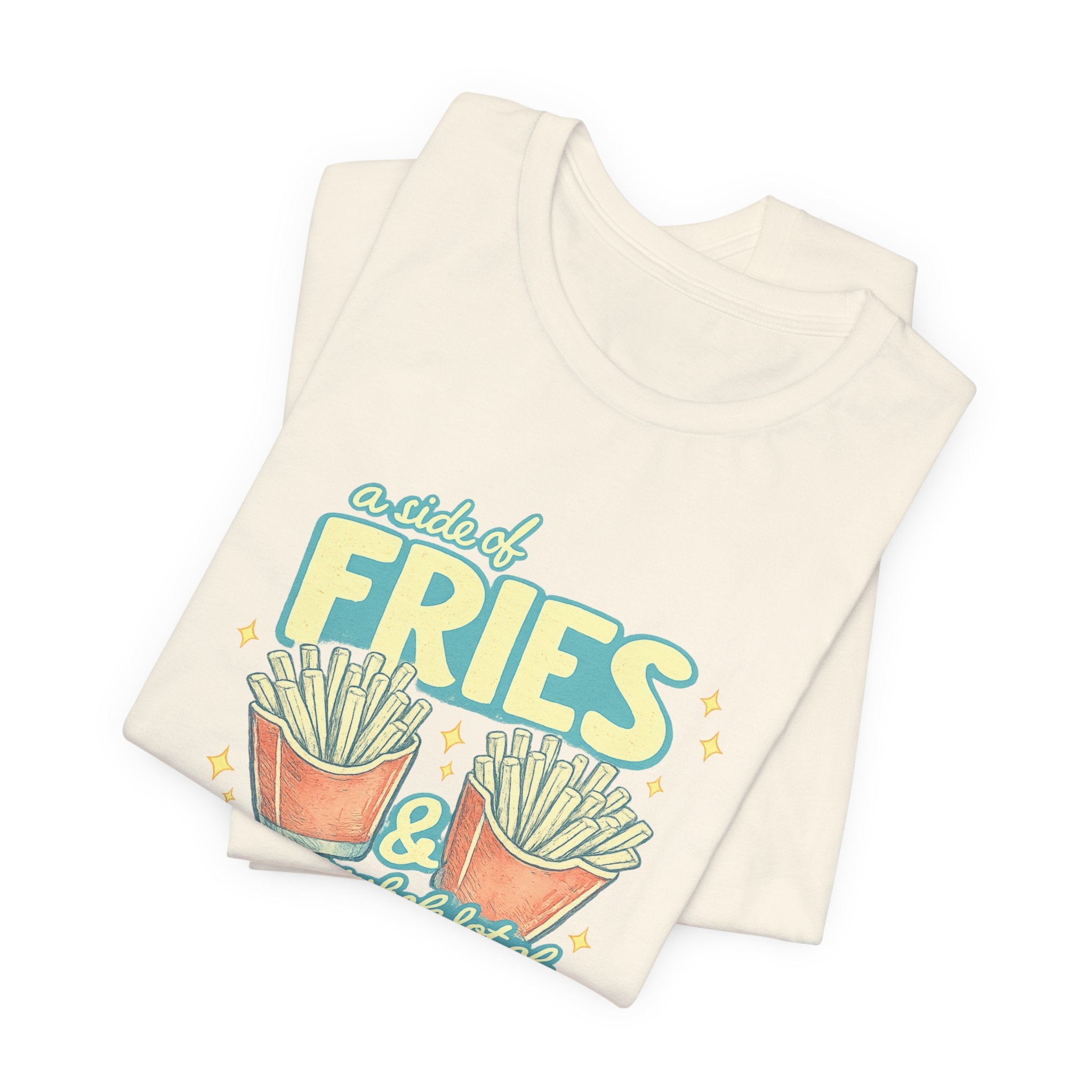 Fries & Hope T-Shirt – Cute Retro Cartoon French Fry Graphic Tee