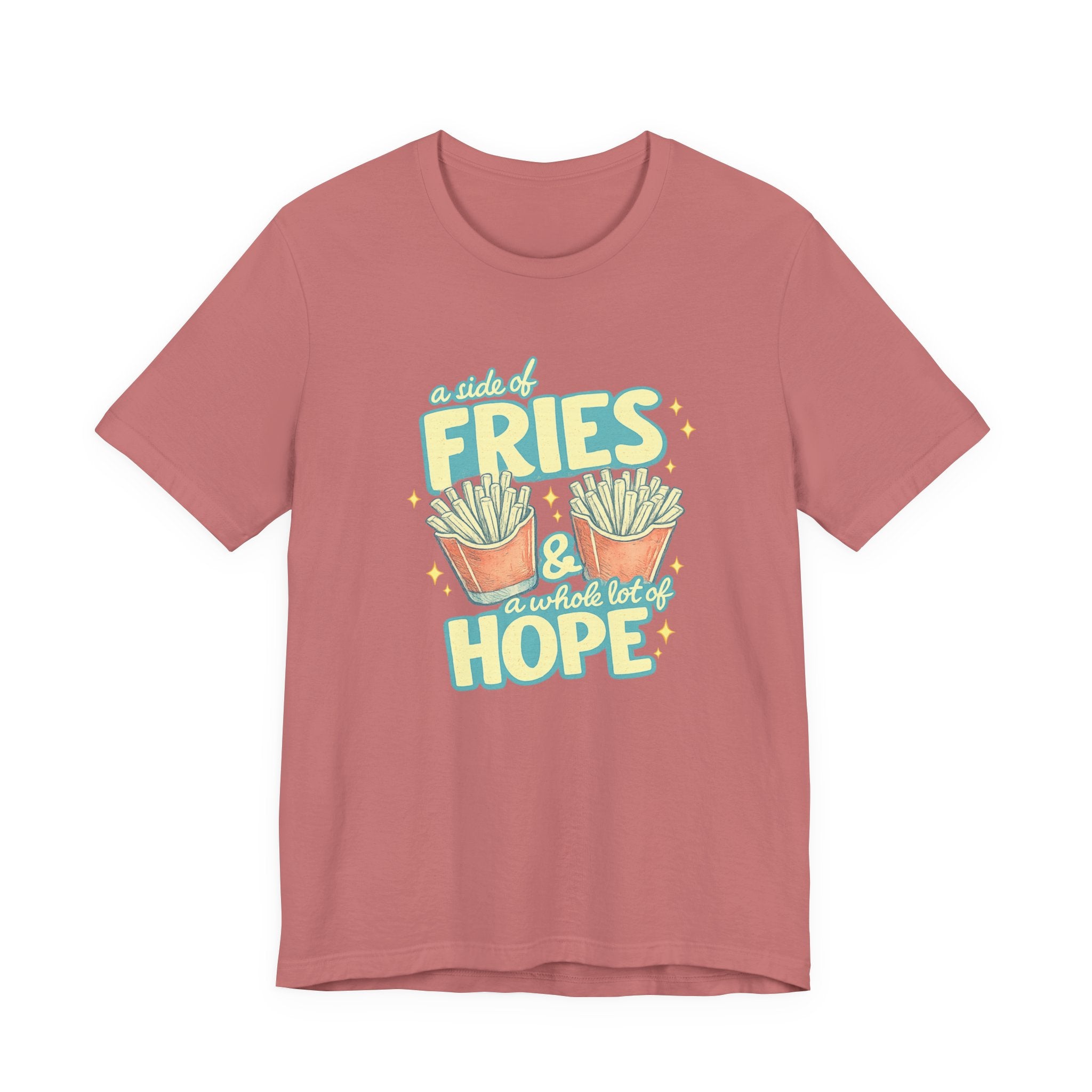 Fries & Hope T-Shirt – Cute Retro Cartoon French Fry Graphic Tee