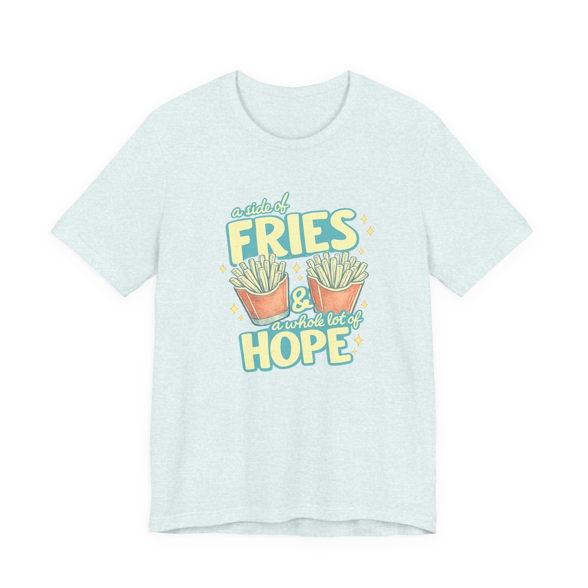 Fries & Hope T-Shirt – Cute Retro Cartoon French Fry Graphic Tee