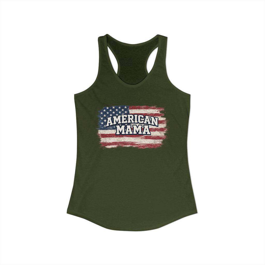 American Mama Tank - Women's Ideal Racerback Tank