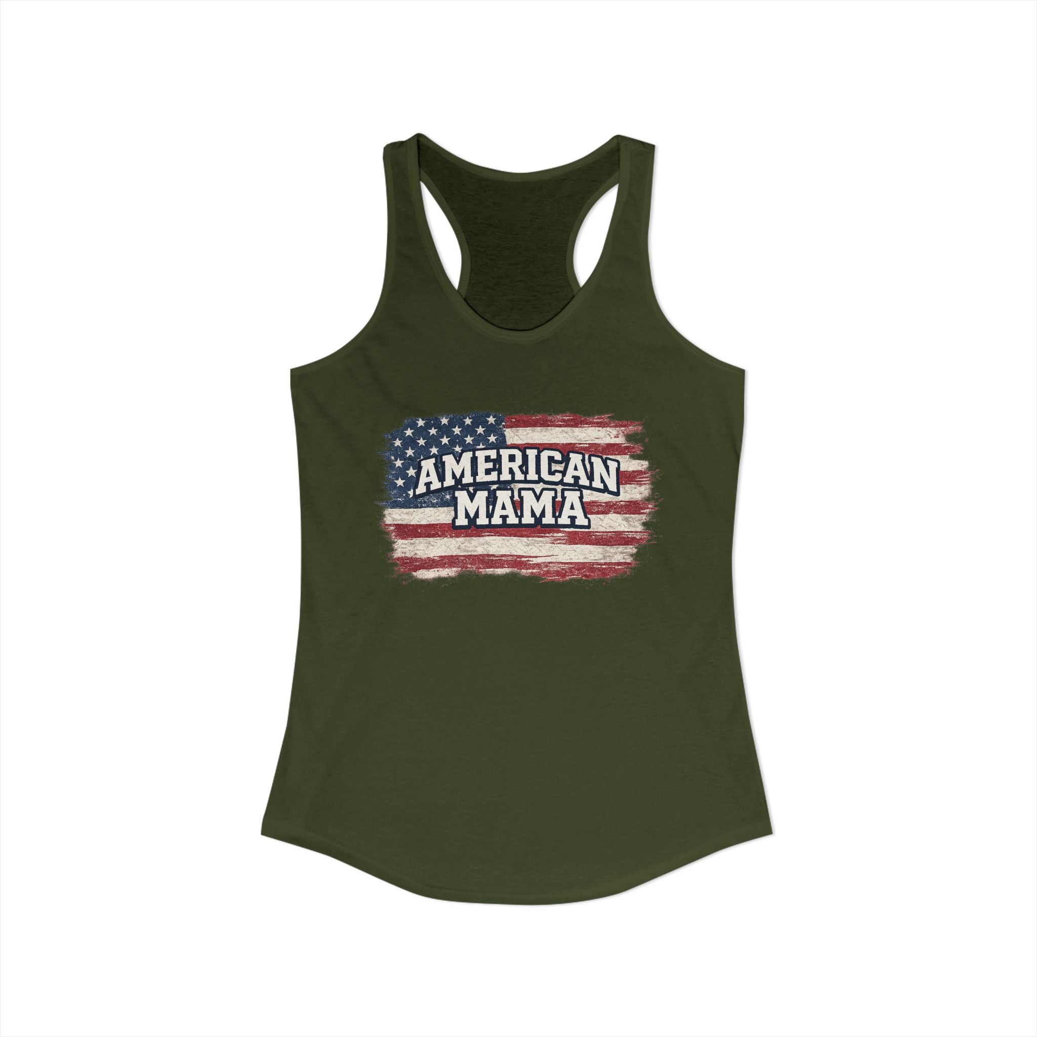 American Mama Tank - Women's Ideal Racerback Tank