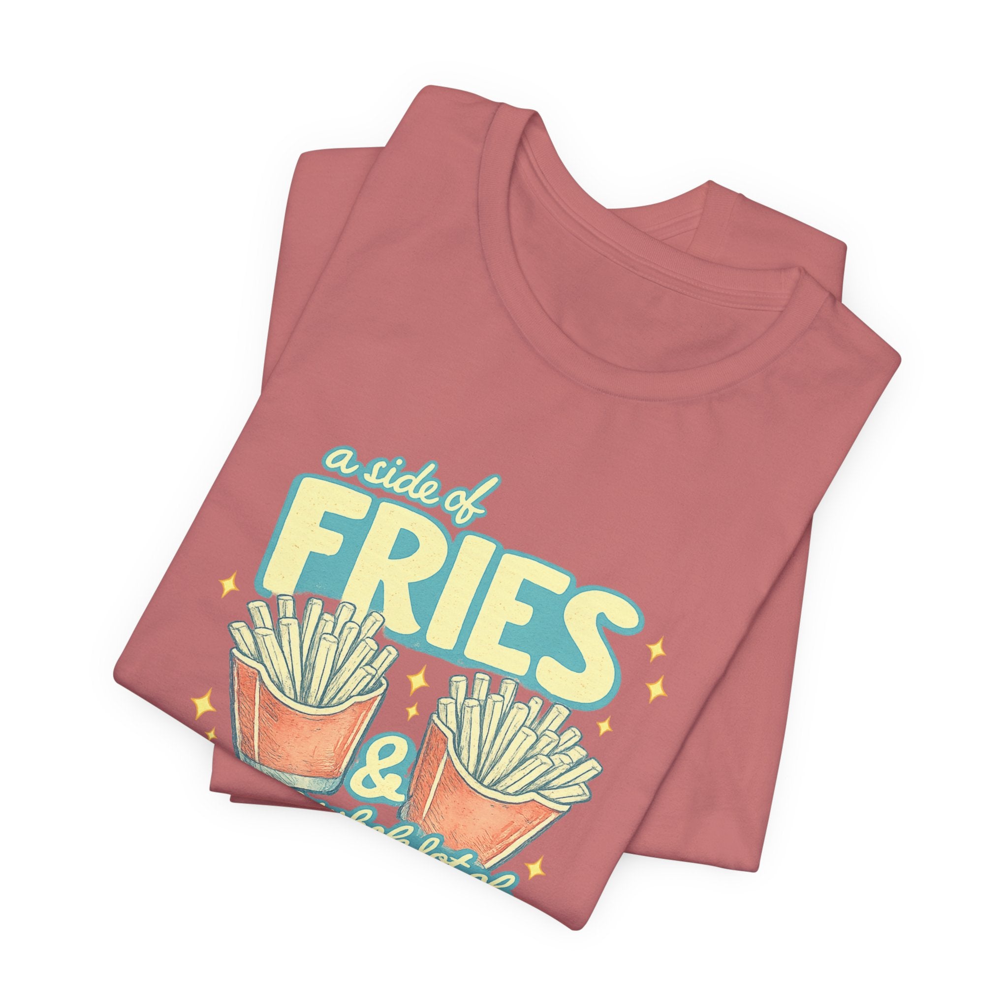 Fries & Hope T-Shirt – Cute Retro Cartoon French Fry Graphic Tee