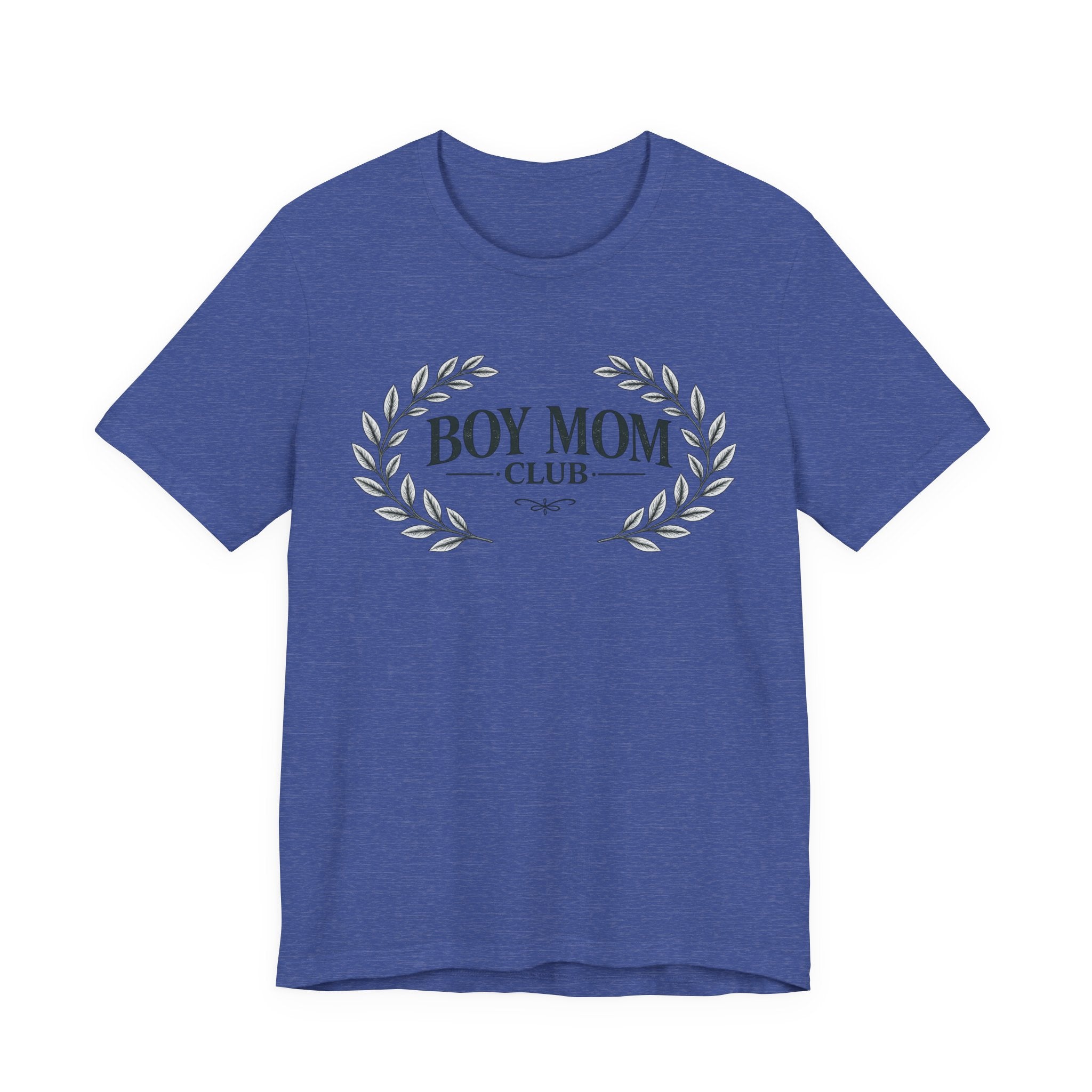 Boy Mom Club T-Shirt – Laurel Wreath Tee for Mothers of Boys