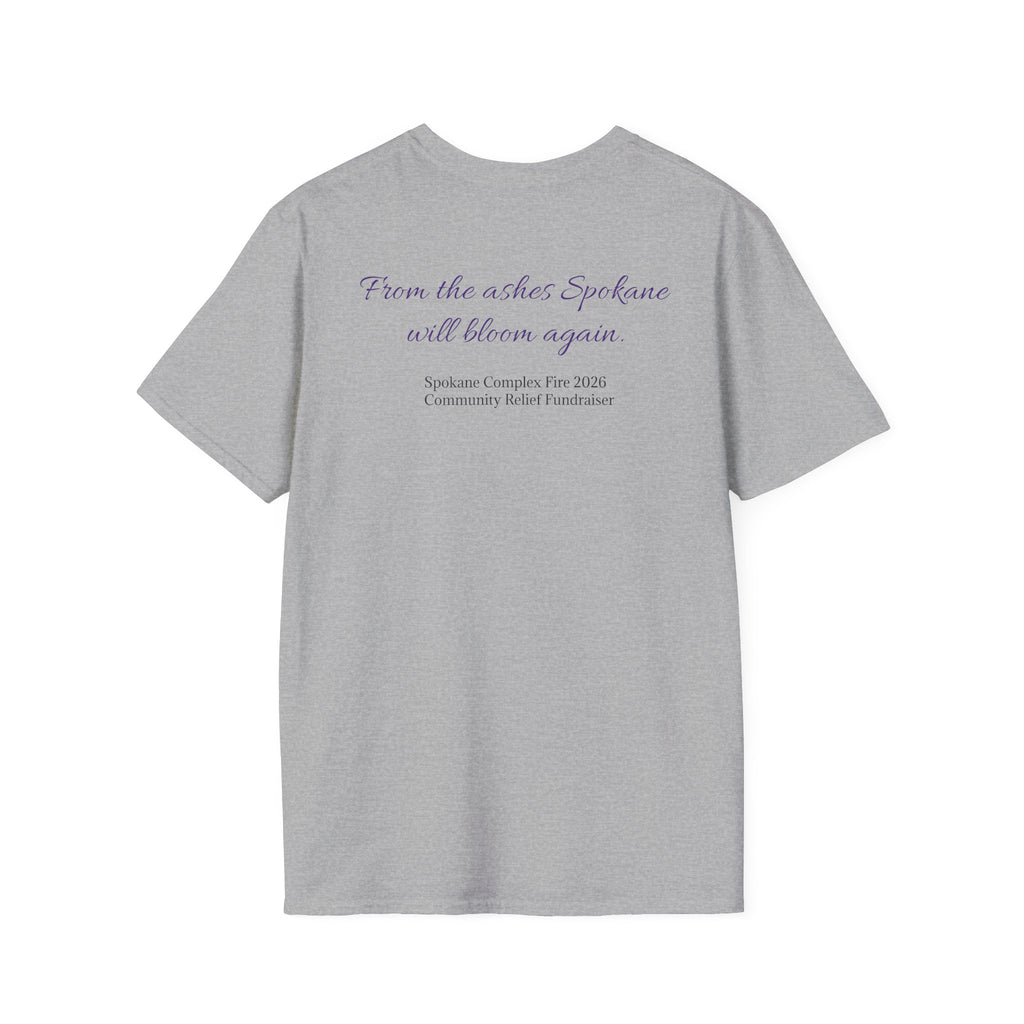 Lilac Bloom T-Shirt — ‘Hope Will Bloom’ Floral Graphic Tee