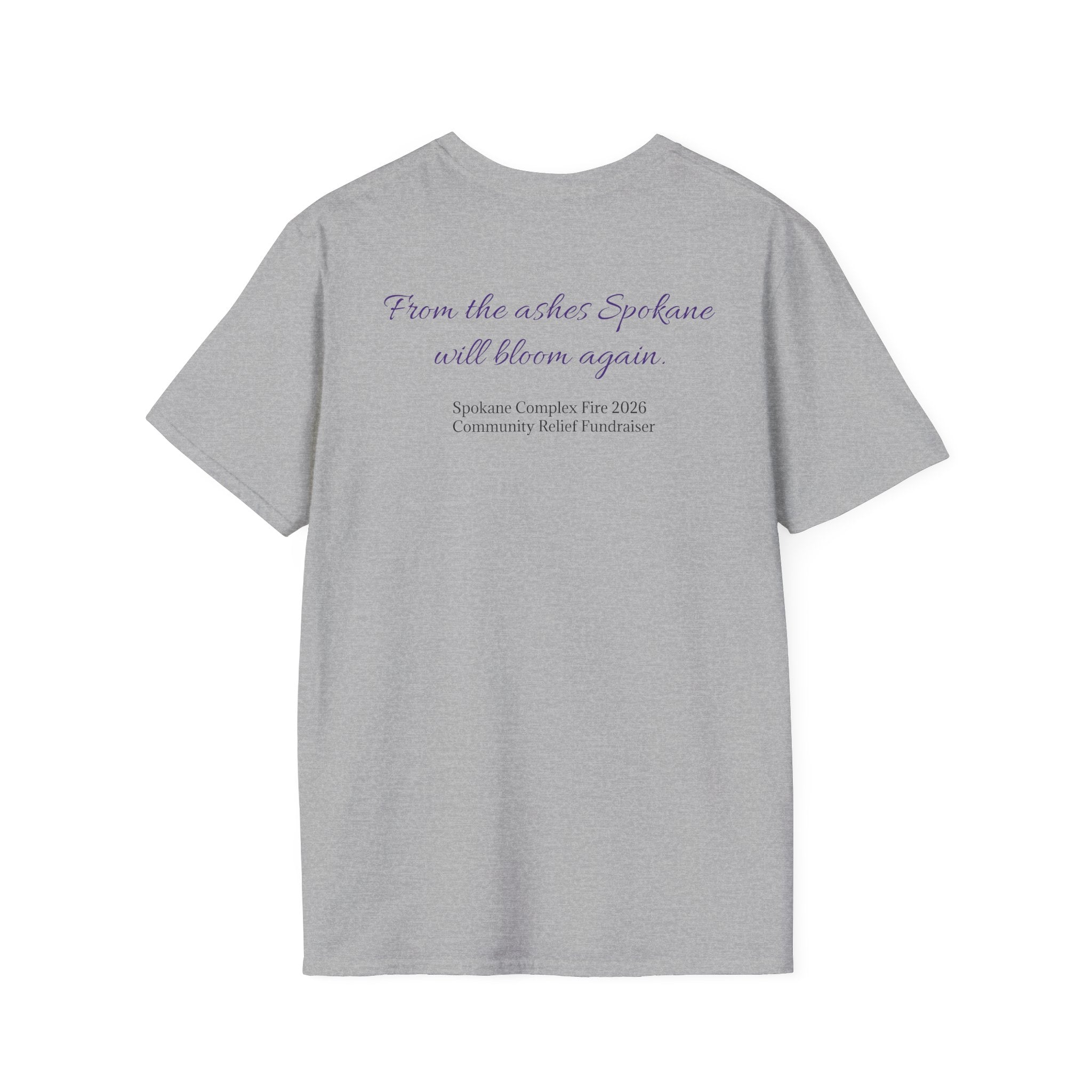 Lilac Bloom T-Shirt — ‘Hope Will Bloom’ Floral Graphic Tee